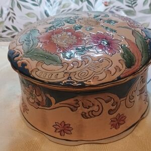 Floral Ceramic Decorative Box
